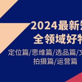 （9818期）2024最新短视频全领域好物带货 定位篇/思维篇/选品篇/文案篇/拍摄篇/运营篇