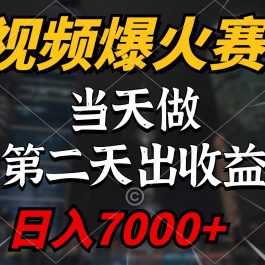 （9773期）中视频计划爆火赛道，当天做，第二天见收益，轻松破百万播放，日入7000+