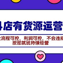 （9702期）2024抖店有货源运营课：全流程可控，利润可控，不会违规，按部就班持续经营