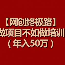 （9550期）【网创终极路】做项目不如做项目培训，年入50万