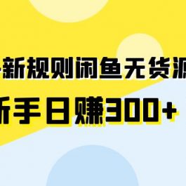 （9522期）2024新规则闲鱼无货源运营新手日赚300+