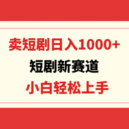 （9467期）短剧新赛道：卖短剧日入1000+，小白轻松上手，可批量