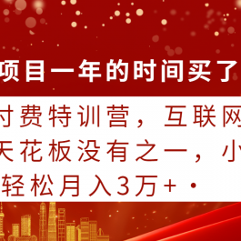 （9469期）知识付费特训营，互联网项目的天花板，没有之一，小白轻轻松松月入三万+