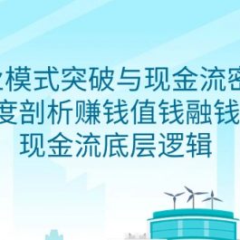 （9422期）商业模式 突破与现金流密码，深度剖析赚钱值钱融钱的现金流底层逻辑-无水印