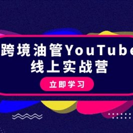 （9389期）跨境油管YouTube线上营：大量实战一步步教你从理论到实操到赚钱（45节）