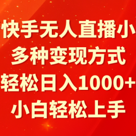 （9183期）最新快手无人直播小游戏，多种变现方式，轻松日入1000+小白轻松上手