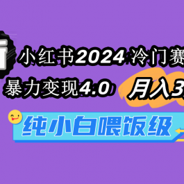 （9134期）小红书2024冷门赛道 月入3万+ 暴力变现4.0 纯小白喂饭级