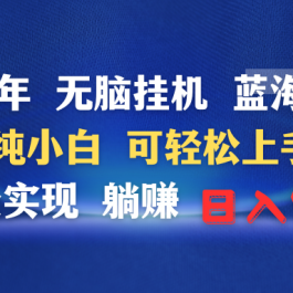 （9096期）2024年无脑挂机蓝海项目 纯小白可轻松上手 轻松实现躺赚日入900+