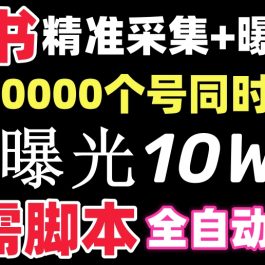 （8662期）【价值10万！】小红书全自动采集+引流协议一体版！无需手机，支持10000