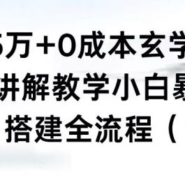 （8596期）月入5万+0成本玄学项目，全方面讲解教学，0-1搭建全流程（全）小白暴力掘金