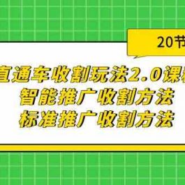 直通车收割玩法2.0课程：智能推广收割方法+标准推广收割方法（20节课）