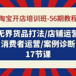 淘宝开店培训班56期教程：无界货品打法/店铺运营/消费者运营/案例诊断