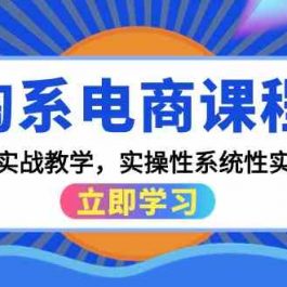 淘系电商课程，0基础实战教学，实操性系统性实时性（15节课）