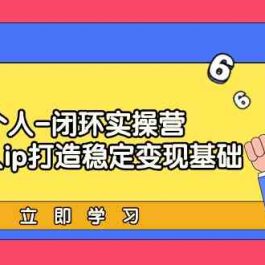 个人闭环实操营：个人ip打造稳定变现基础，带你落地个人的商业变现课