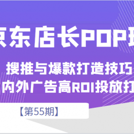 京东店长POP班【第55期】，京东搜推与爆款打造技巧，站内外广告高ROI投放打法