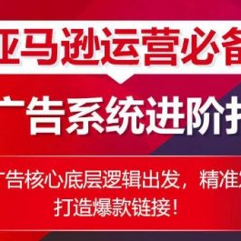 亚马逊运营必备： SP广告的系统进阶打法，从广告核心底层逻辑出发，精准发力打造爆款链接