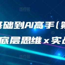 从0基础到AI高手(第二期)，AI底层思维 x 实战教学