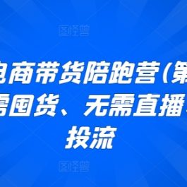 小红书电商带货陪跑营(第十一期)，无需囤货、无需直播、无需投流