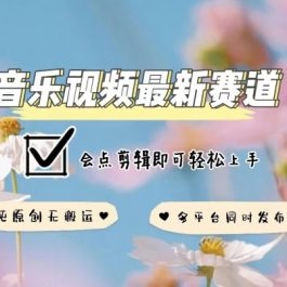 音乐视频赛道最新玩法，纯原创不违规，可所有平台同时发布，会点剪辑即可轻松拿捏