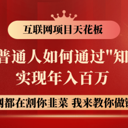 2024年普通人如何通过"知识付费"月入十万年入百万，实现财富自由