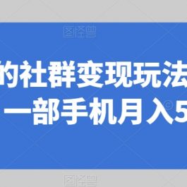 同城相亲的社群变现玩法，风口项目，一部手机月入5w+【揭秘】