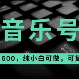 最热门音乐号玩法，10倍利润，日入500，可复制，纯小白可做【揭秘】