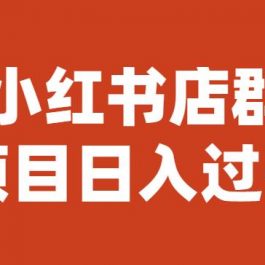 宝哥小红书店群项目，日入过千（图文教程）【揭秘】