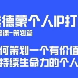 埃德蒙普通人都能起飞的个人IP策划课，如何策划一个优质个人IP