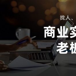 商业实战课【老板必学】：找人、找钱、找方向（16节课）