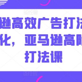 亚马逊高效广告打法及数据优化，亚马逊高阶广告打法课