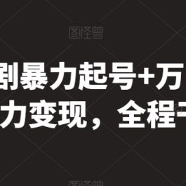 最新短剧暴力起号+万能去重，暴力变现，全程干货