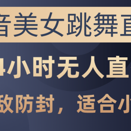 （10671期）抖音美女跳舞直播，日入3000+，24小时无人直播，无敌防封技术，小白最…