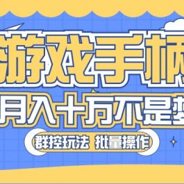 （10600期）闲鱼游戏手柄项目，轻松月入过万 最真实的好项目