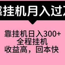 （10572期）靠挂机，月入过万，特别适合宝爸宝妈学生党，工作室特别推荐