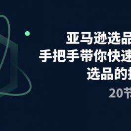 （10533期）亚马逊选品实战班，手把手带你快速掌握亚马逊选品的技巧（20节课）