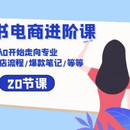 （10492期）小红书电商进阶课：从0开始走向专业 起号/开店流程/爆款笔记/等等（20节）