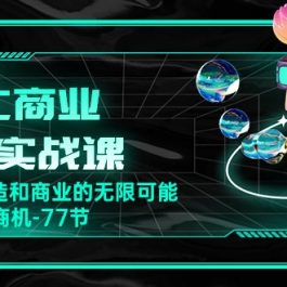 （10467期）AIGC-商业案例实战课，发觉其创造和商业的无限可能，Ai技术新商机-77节