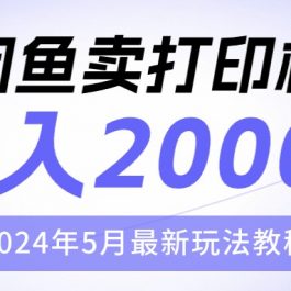 （10435期）闲鱼卖打印机，日人2000，2024年5月最新玩法教程