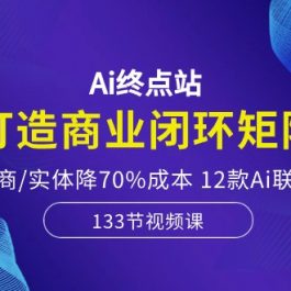 （10428期）Ai终点站，打造商业闭环矩阵，帮电商/实体降70%成本，12款Ai联合深度实战