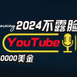 （10348期）AI做不露脸YouTube赚$10000月，傻瓜式操作，小白可做，简单粗暴