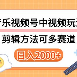 （10322期）多种玩法音乐中视频和视频号玩法，讲解技术可多赛道。详细教程+附带素…