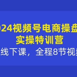 （10156期）2024视频号电商操盘手实操特训营：2天1夜线下课，全程8节视频+PPT