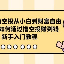 （10098期）区块链撸空投从小白到财富自由，普通人如何通过撸空投赚钱，新手入门教程