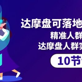 （10081期）达摩盘可落地实战课程，精准人群投放，达摩盘人群实操课程（10节课）