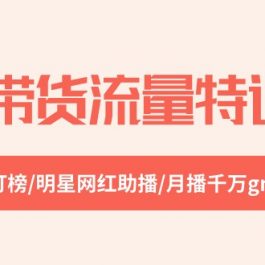 直播带货流量特训营，起新号-专场-打榜-明星网红助播 月播千万gmv（52节）