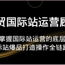 外贸国际站运营顾问-快速掌握国际站运营的底层逻辑，国际站爆品打造操作全链路等