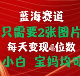 只需要2张图片，挂载链接出单赚佣金，小白宝妈均可