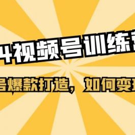 2024视频号训练营，视频号爆款打造，如何变现教程（20节课）