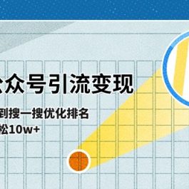 （11317期）微信公众号-引流变现课-从基础逻辑到搜一搜优化排名，被动引流轻松10w+