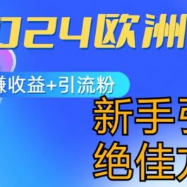 2024欧洲杯风口的玩法及实现收益躺赚+引流粉丝的方法，新手小白绝佳项目